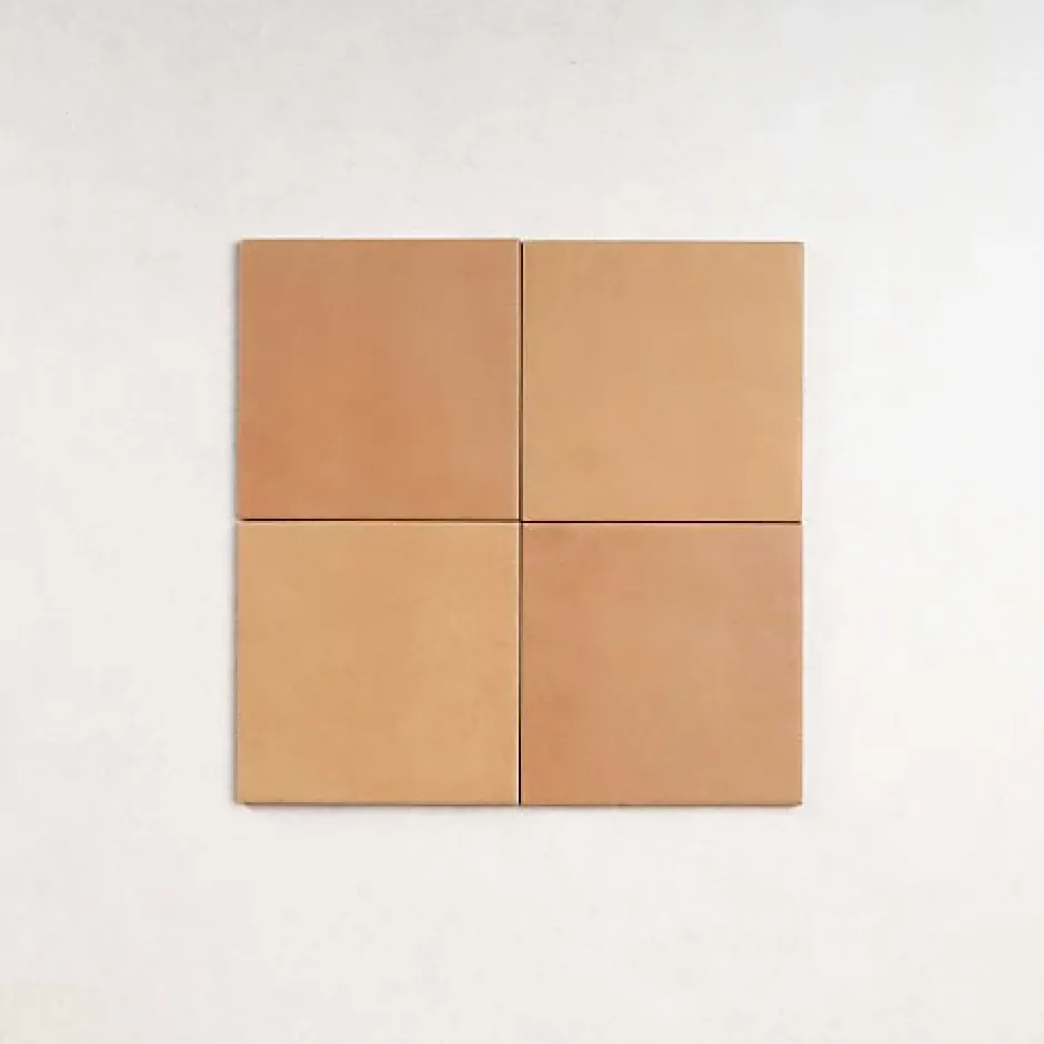 Carrelage Effet Zellige Beige AGADIR - Cotto Oscuro mate 14,7x14,7 - Les Carreaux de Jean-Les Carreaux De Jean