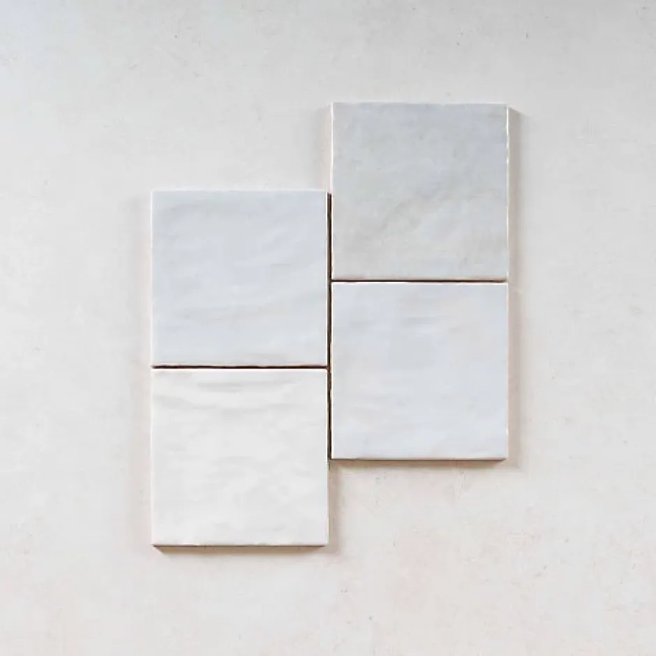 Gioia Materia Carrelage Effet Zellige Bleu Clair LA RIVIERA 13,2x13,2 Lavanda Blue - Les Carreaux de Jean