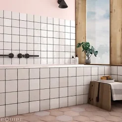 Carrelage Effet Zellige Blanc LA RIVIERA 13,2x13,2 Blanc - Les Carreaux de Jean-Gioia Materia Best