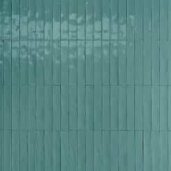 Les Carreaux De Jean Carrelage Effet Zellige Bleu LUZ Ottanio 5,3x30cm - Les Carreaux de Jean