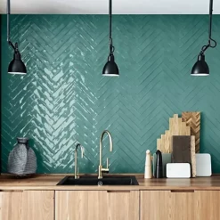 Les Carreaux De Jean  Carrelage Effet Zellige Bleu LUZ Ottanio 5,3x30cm - Les Carreaux de Jean