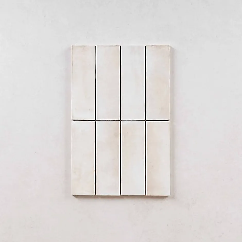 Gioia Materia Carrelage Effet Zellige Beige COLO Matt 5x15 canvas - Les Carreaux de Jean