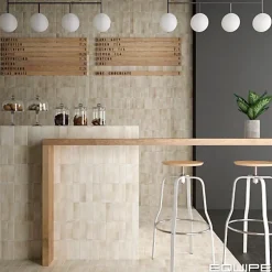 Gioia Materia Carrelage Effet Zellige Beige COLO Matt 5x15 canvas - Les Carreaux de Jean