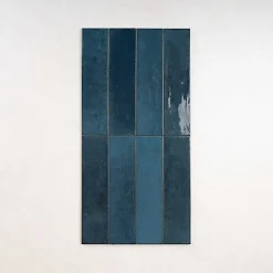 Carrelage Effet Zellige Bleu Nuit AGADIR - Lago 7x28 - Les Carreaux de Jean-Les Carreaux De Jean Discount