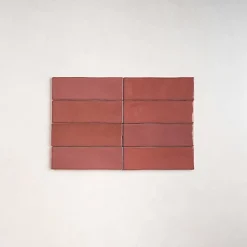 Les Carreaux De Jean Carrelage Effet Zellige Bordeau NOLITA Burdeos 6,5x20 - Les Carreaux de Jean