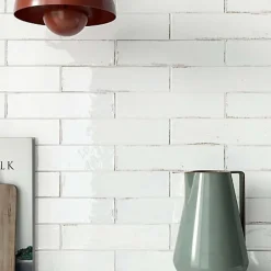 Carrelage Effet Zellige Blanc FUSION Bianco 6x25cm - Les Carreaux de Jean-Les Carreaux De Jean  Online