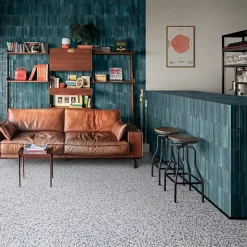 Carrelage Effet Zellige Bleu Nuit TANGER 6x24 Blue - Les Carreaux de Jean-Les Carreaux De Jean