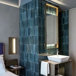 Carrelage Effet Zellige Bleu Nuit TANGER 6x24 Blue - Les Carreaux de Jean-Les Carreaux De Jean 