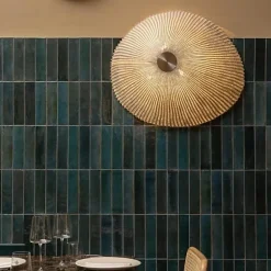 Carrelage Effet Zellige Bleu Nuit TANGER 6x24 Blue - Les Carreaux de Jean-Les Carreaux De Jean 