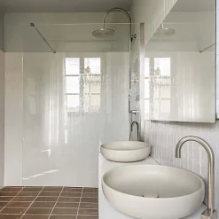 Les Carreaux De Jean  Carrelage Effet Zellige Blanc TANGER 6x24 White - Les Carreaux de Jean