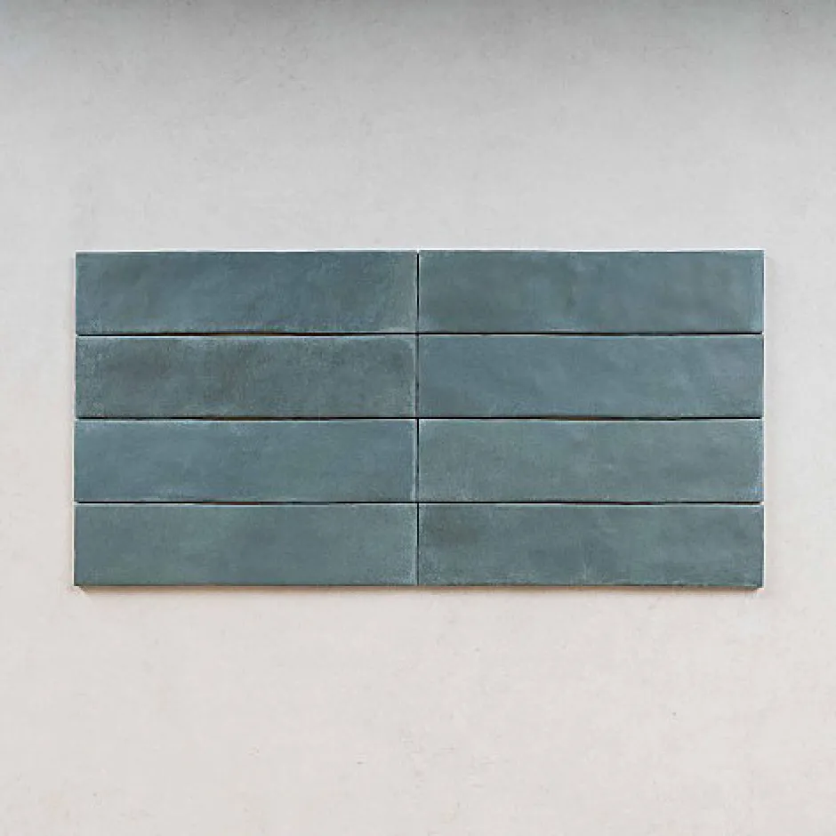 Carrelage Effet Zellige Bleu ARGILE 6x24,6 Glacier - Les Carreaux de Jean-Gioia Materia Clearance