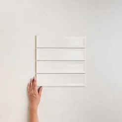 Les Carreaux De Jean  Carrelage Effet Zellige Blanc NARA Blanco Mate 7,5x30cm - Les Carreaux de Jean