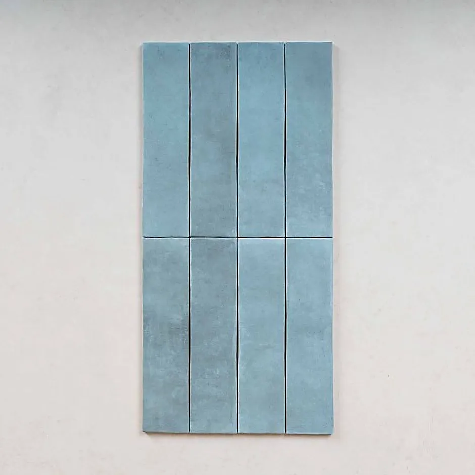 Gioia Materia Carrelage Effet Zellige Bleu ARGILE 6x24,6 Sky - Les Carreaux de Jean
