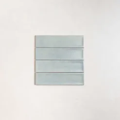 Carrelage Effet Zellige Bleu Ciel NARA Glass Mate 7,5x30cm - Les Carreaux de Jean-Les Carreaux De Jean Discount