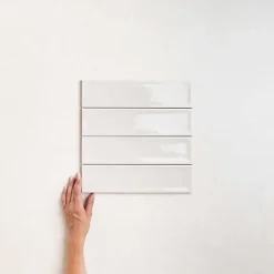 Carrelage Effet Zellige Blanc NARA Blanco Gloss 7,5x30cm - Les Carreaux de Jean-Les Carreaux De Jean  Discount