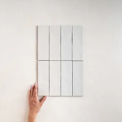 Les Carreaux De Jean  Carrelage Effet Zellige Blanc NOLITA Blanco 6,5x20 - Les Carreaux de Jean