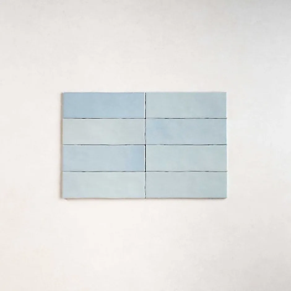 Carrelage Effet Zellige Bleu Ciel NOLITA Cielo 6,5x20 - Les Carreaux de Jean-Les Carreaux De Jean Hot