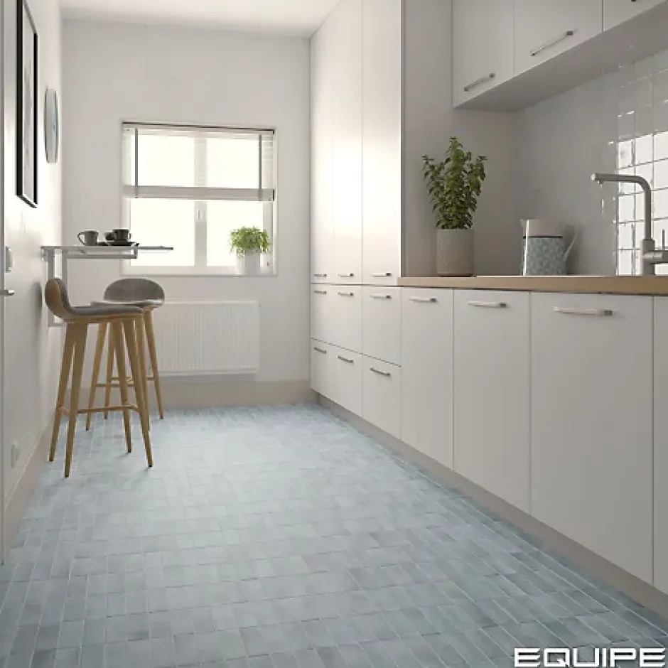 Carrelage Effet Zellige Bleu Ciel COLO Matt 5x15 Blue Grass - Les Carreaux de Jean-Gioia Materia New