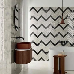 Carrelage Effet Zellige Gris Foncé FUSION Antracite 6x25cm - Les Carreaux de Jean-Les Carreaux De Jean