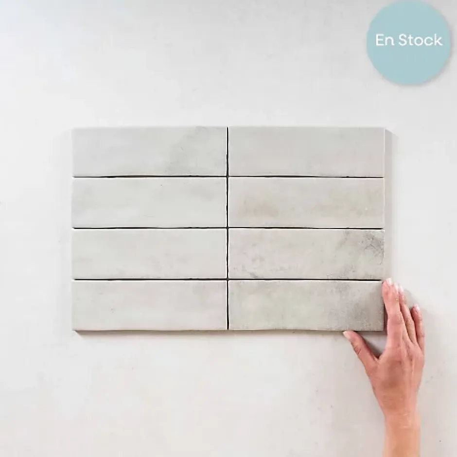 Carrelage Effet Zellige Gris MITTE Perla 6,5x20 - Les Carreaux de Jean-Les Carreaux De Jean Best