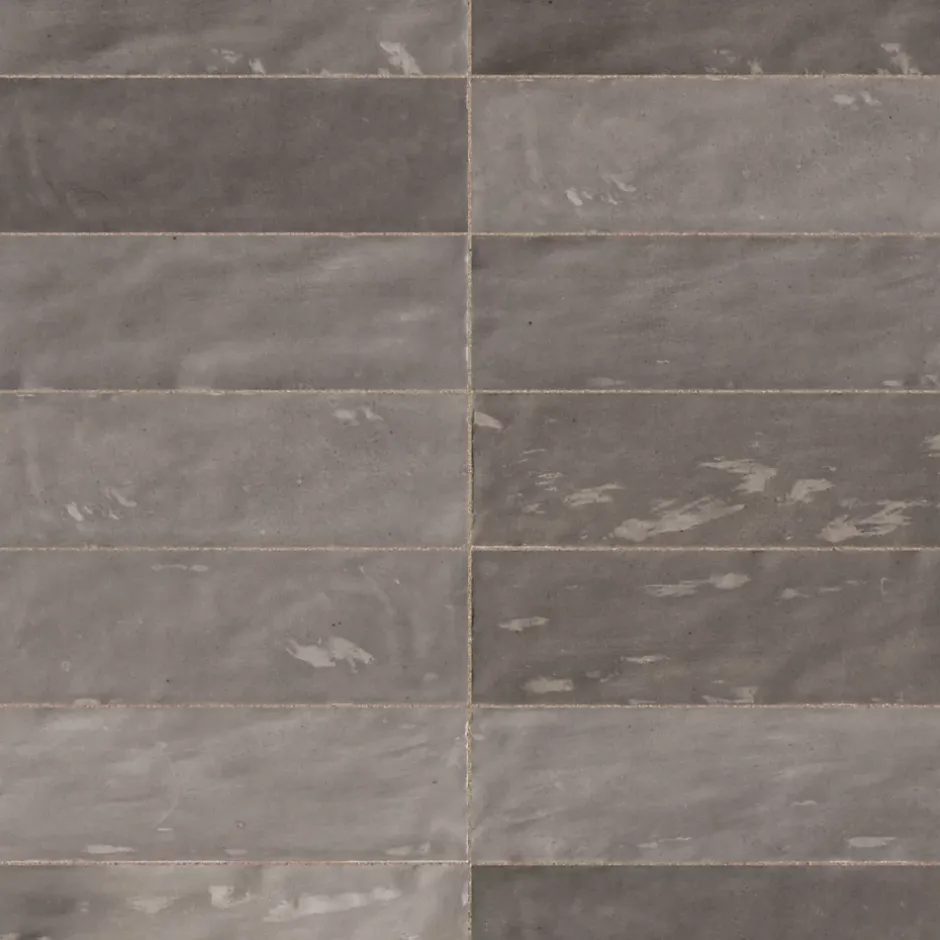 Carrelage effet Zellige Greige 20x6,5x0,85 cm Brillant Orisel - Mur intérieur --Ro'Ma Carrelage Clearance