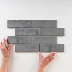 Carrelage Effet Zellige MITTE Gris 6,5x20 - Les Carreaux de Jean-Les Carreaux De Jean 