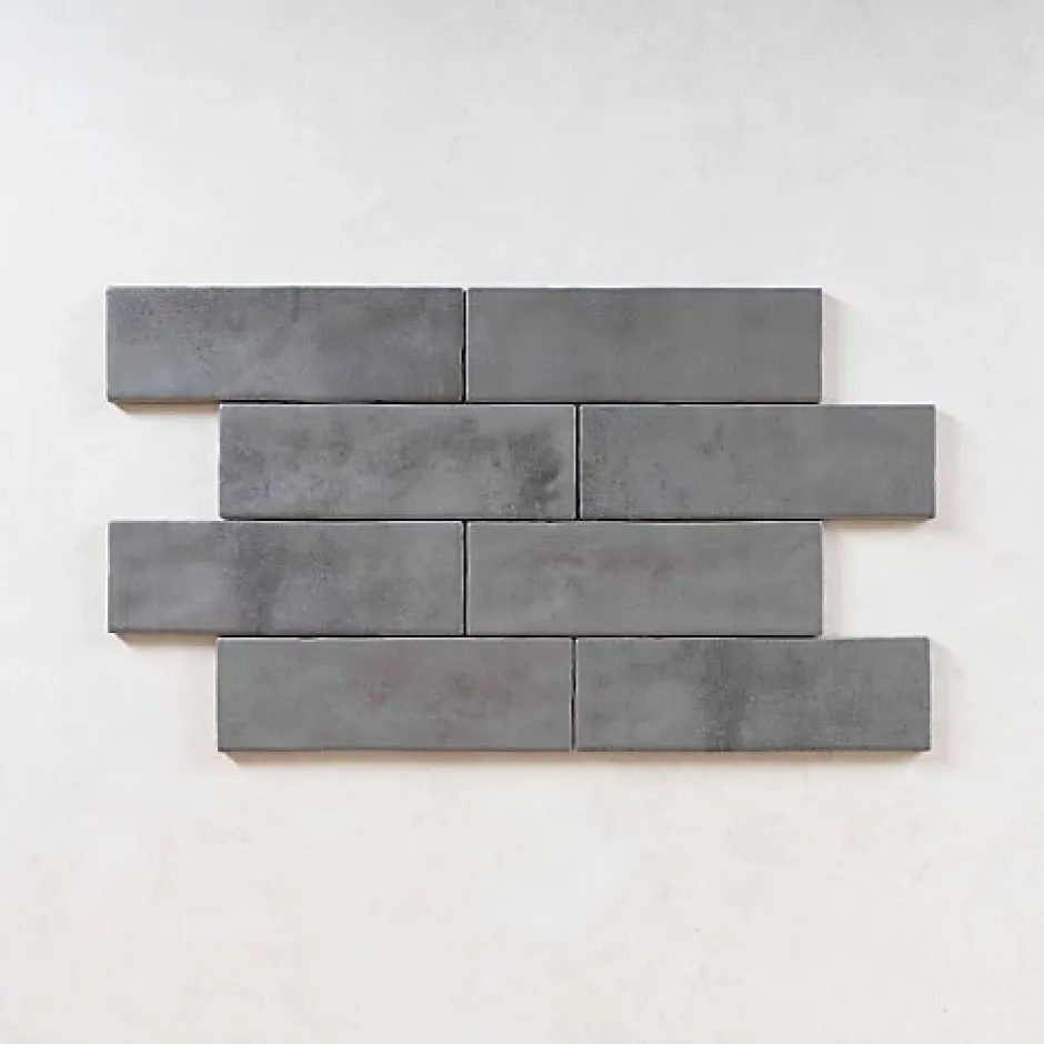 Carrelage Effet Zellige MITTE Gris 6,5x20 - Les Carreaux de Jean-Les Carreaux De Jean