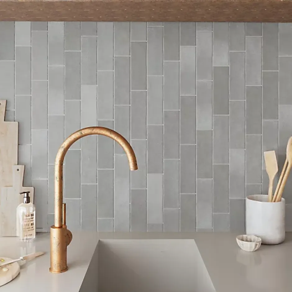 Carrelage Effet Zellige NOLITA Gris 6,5x20 - Les Carreaux de Jean-Les Carreaux De Jean Online