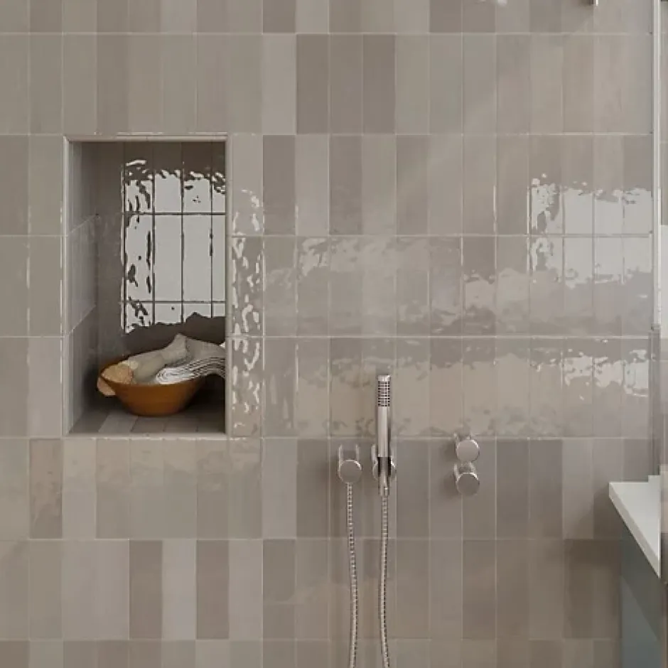 Carrelage Effet Zellige NOLITA Gris 6,5x20 - Les Carreaux de Jean-Les Carreaux De Jean Online