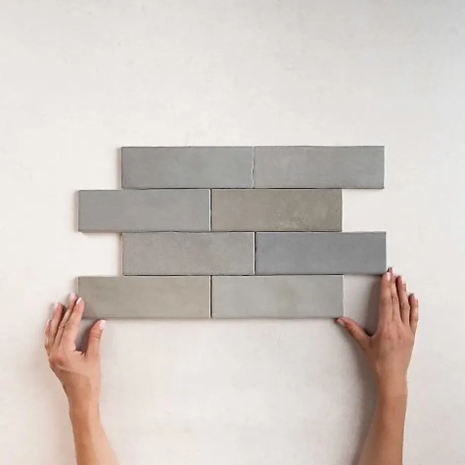 Carrelage Effet Zellige NOLITA Gris 6,5x20 - Les Carreaux de Jean-Les Carreaux De Jean Online