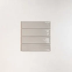 Les Carreaux De Jean  Carrelage Effet Zellige NARA Gris Gloss 7,5x30cm - Les Carreaux de Jean