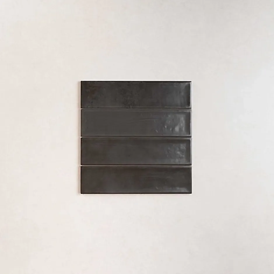 Carrelage Effet Zellige NARA Noir Mate 7,5x30cm - Les Carreaux de Jean-Les Carreaux De Jean Clearance