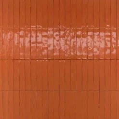 Carrelage Effet Zellige Orange LUZ Aragosta 5,3x30cm - Les Carreaux de Jean-Les Carreaux De Jean  Outlet