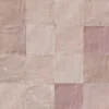 Carrelage effet Zellige Rose 10x10x0,85 cm Brillant Orisel - Mur intérieur --Ro'Ma Carrelage Outlet