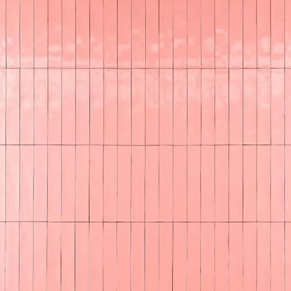 Les Carreaux De Jean Carrelage Effet Zellige Rose LUZ Rosa 5,3x30cm - Les Carreaux de Jean