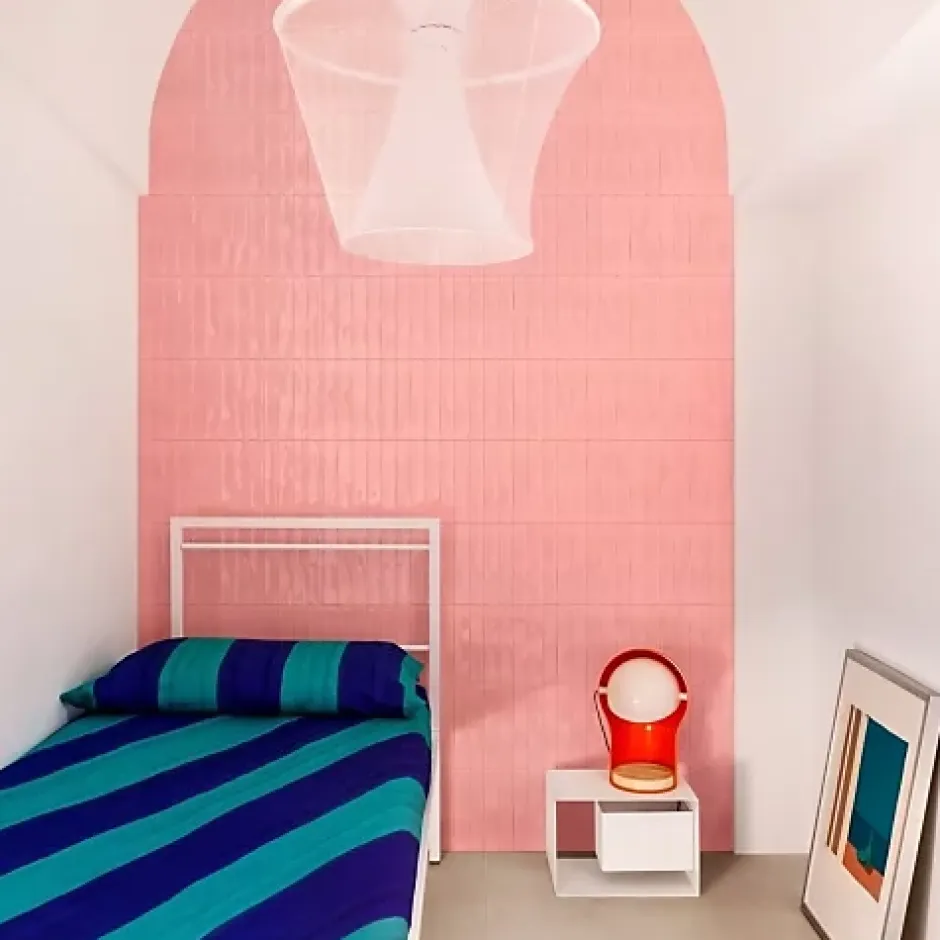 Les Carreaux De Jean Carrelage Effet Zellige Rose LUZ Rosa 5,3x30cm - Les Carreaux de Jean