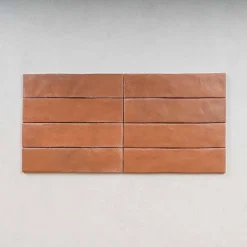 Carrelage Effet Zellige Terracotta ARGILE 6x24,6 Cotto - Les Carreaux de Jean-Gioia Materia Best