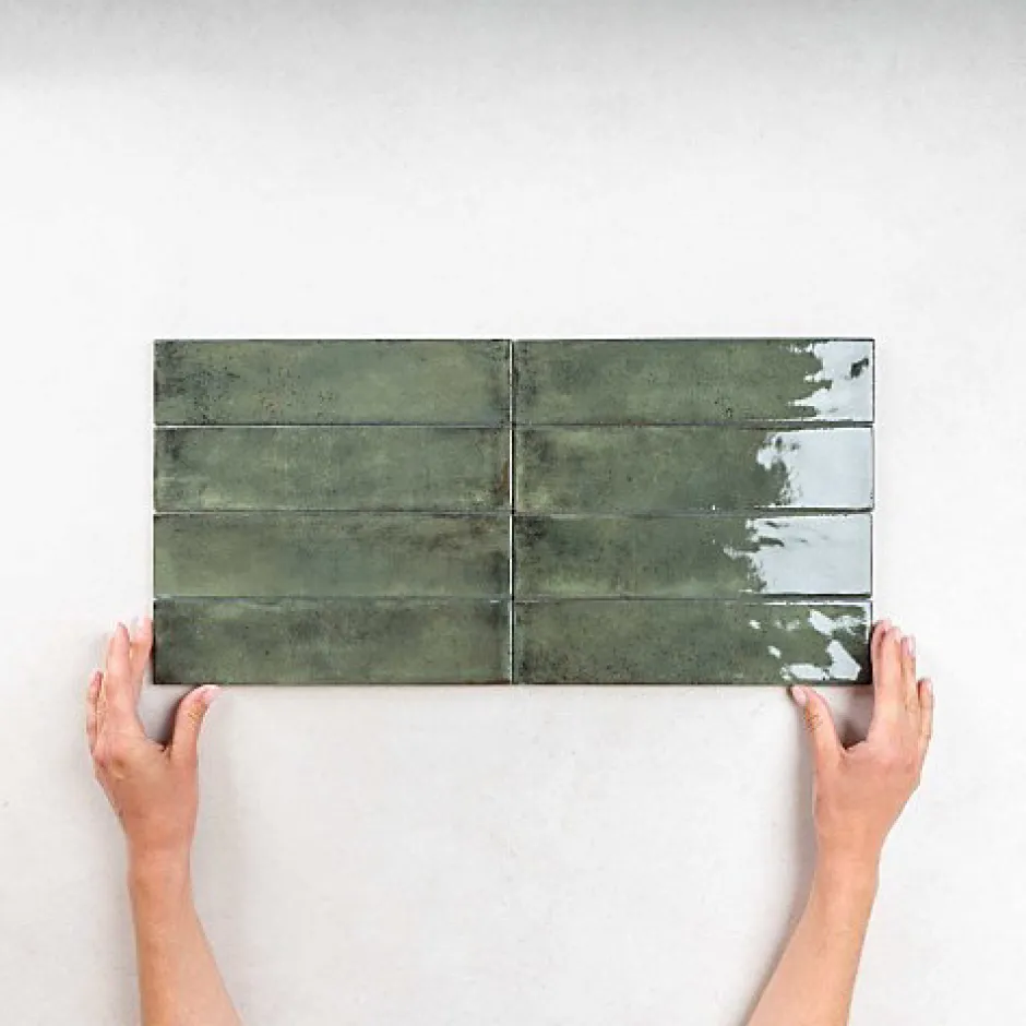 Carrelage Effet Zellige Vert FUSION Smeraldo 6x25cm - Les Carreaux de Jean-Les Carreaux De Jean Best