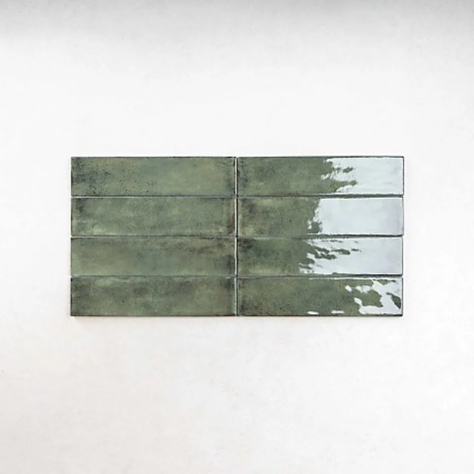 Carrelage Effet Zellige Vert FUSION Smeraldo 6x25cm - Les Carreaux de Jean-Les Carreaux De Jean Best