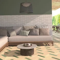 Les Carreaux De Jean  Carrelage Effet Zellige Vert Émeraude AGADIR - Selva 7x28 - Les Carreaux de Jean