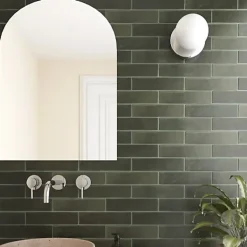 Carrelage Effet Zellige Vert ARGILE 6x24,6 Khaki - Les Carreaux de Jean-Gioia Materia Discount