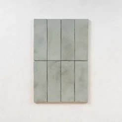 Carrelage Effet Zellige Vert Sauge MITTE Verde 6,5x20 - Les Carreaux de Jean-Les Carreaux De Jean  Clearance