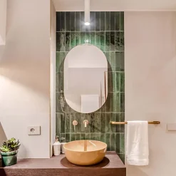 Les Carreaux De Jean  Carrelage Effet Zellige Vert Émeraude TANGER 6x24 Green - Les Carreaux de Jean