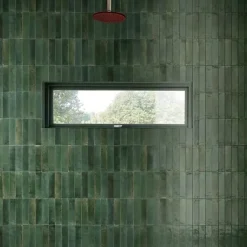 Les Carreaux De Jean  Carrelage Effet Zellige Vert Émeraude TANGER 6x24 Green - Les Carreaux de Jean