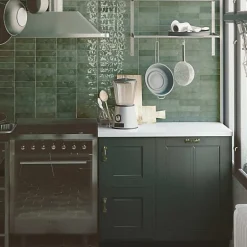 Carrelage Effet Zellige Vert NOLITA Verde 6,5x20 - Les Carreaux de Jean-Les Carreaux De Jean  Sale