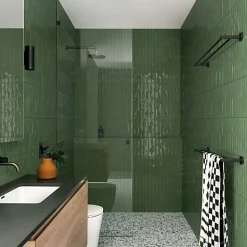 Carrelage Effet Zellige Vert Olive LUZ Oliva 5,3x30cm - Les Carreaux de Jean-Les Carreaux De Jean  Hot