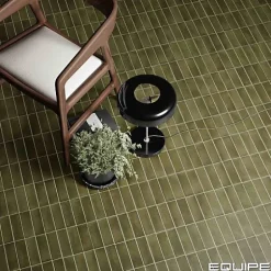 Gioia Materia Carrelage Effet Zellige Vert COLO Matt 5x15 vert - Les Carreaux de Jean