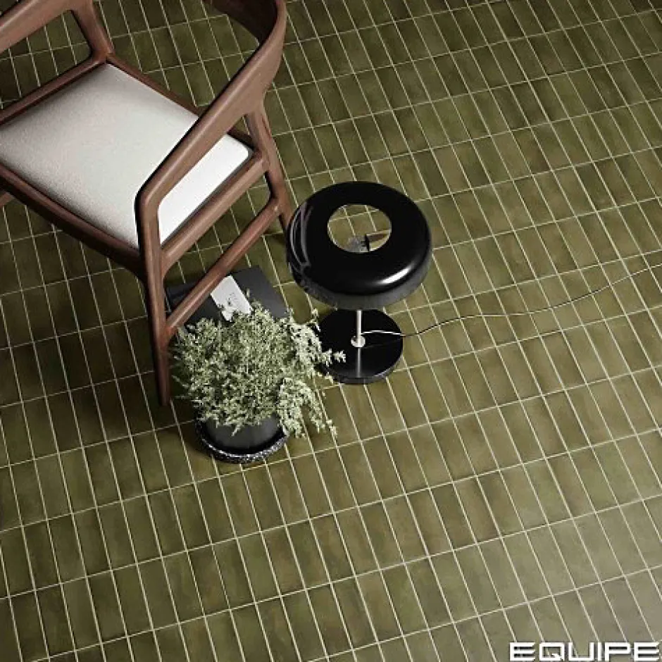 Gioia Materia Carrelage Effet Zellige Vert COLO Matt 5x15 vert - Les Carreaux de Jean