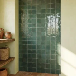 Carrelage effet zellige 14,7x14,7 cm AGADIR SELVA-Concept Mosaïque Online