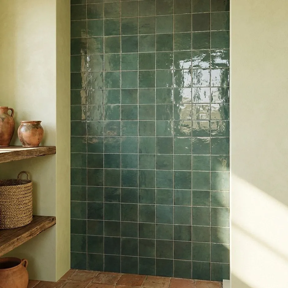 Carrelage effet zellige 14,7x14,7 cm AGADIR SELVA-Concept Mosaïque Online